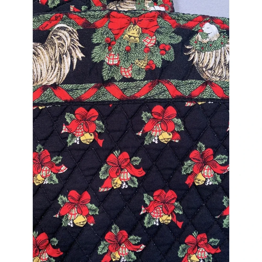 Vera Bradley Retired Christmas Holly Hen Reversible Set 8 Placemats & 8 Napkins